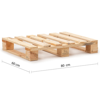 Palets 80 x 60 para Muebles Superficie 6 Tablas