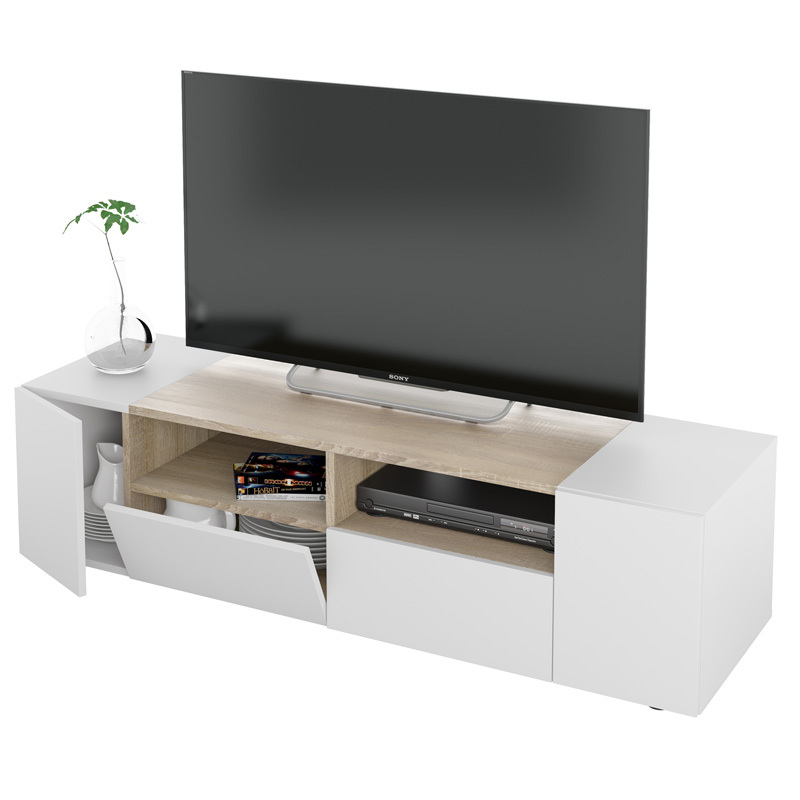 Mueble de Televisión Enzo 4 Puertas y 2 Huecos 