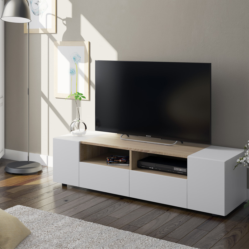Mueble de Televisión Enzo 4 Puertas y 2 Huecos 