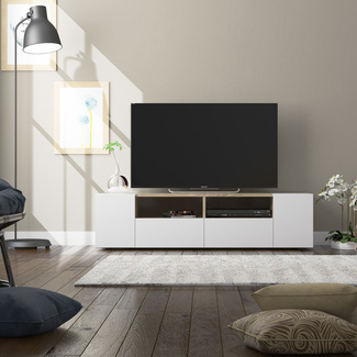 Mueble de Televisión Enzo 4 Puertas y 2 Huecos 