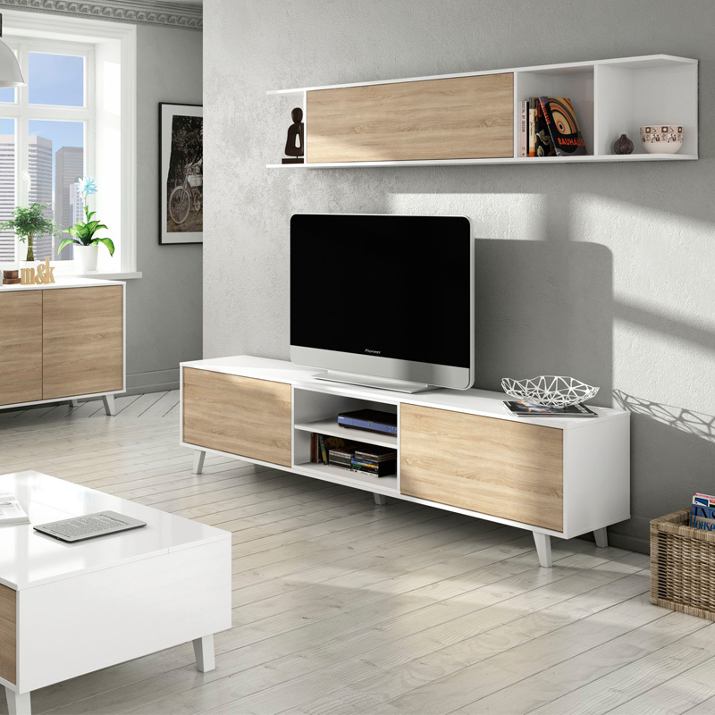 Mueble de Televisión Stylus Plus con Estante de Colgar