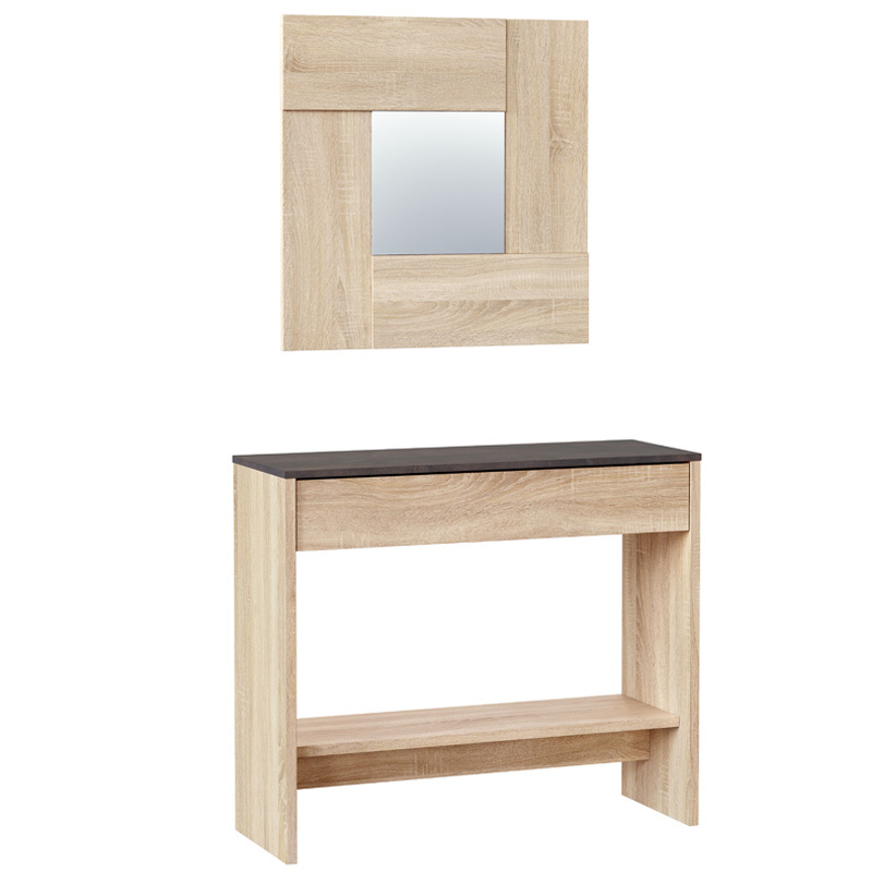Mueble Recibidor Hi Cajón y Espejo 