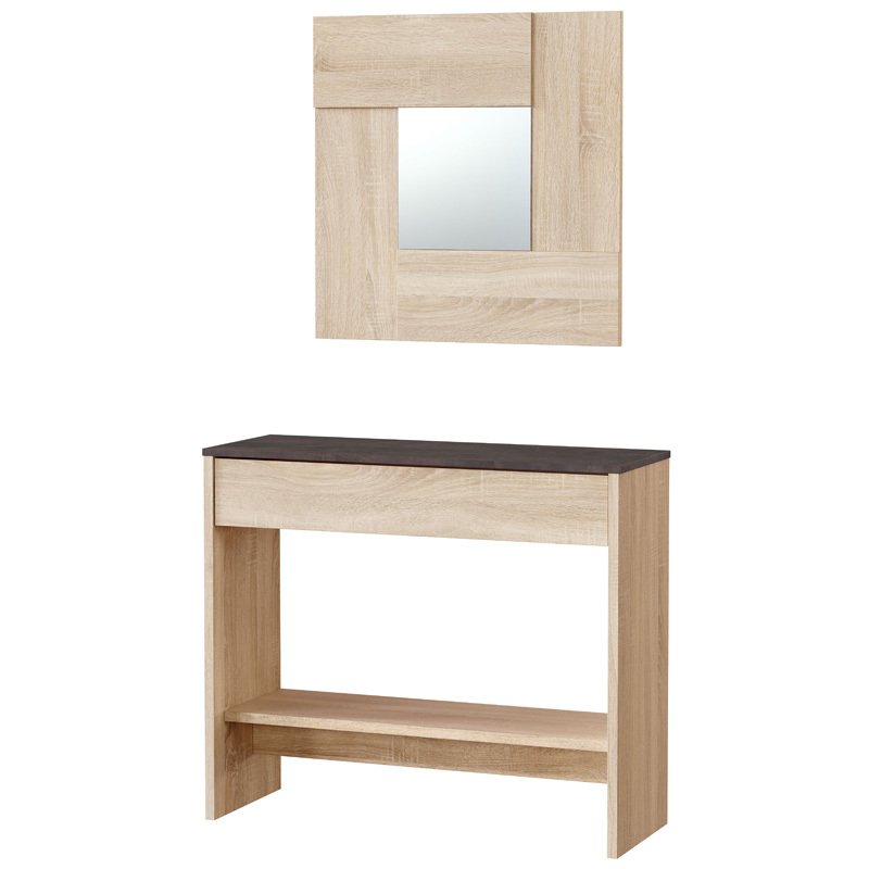 Mueble Recibidor Hi Cajón y Espejo 