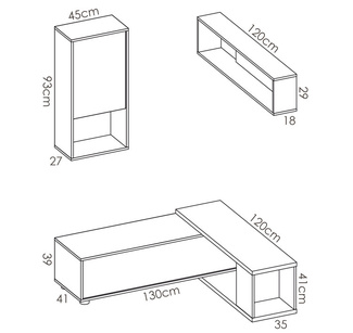 Conjunto Salón de Televisón Flexible Obi
