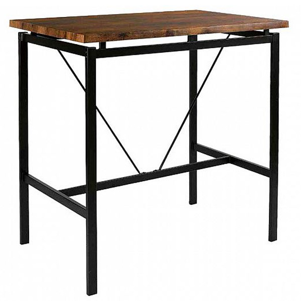 Mesa Alta de Hostelería Odin Rectangular Patas de Hierro   