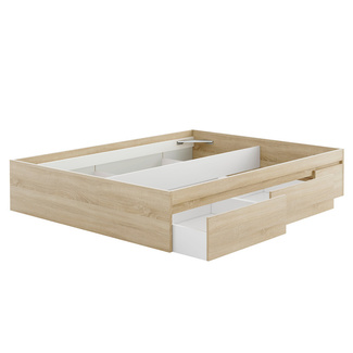 Cama Bed 150 con 4 Cajones Blanco Artik 