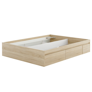 Cama Bed 150 con 4 Cajones Blanco Artik 