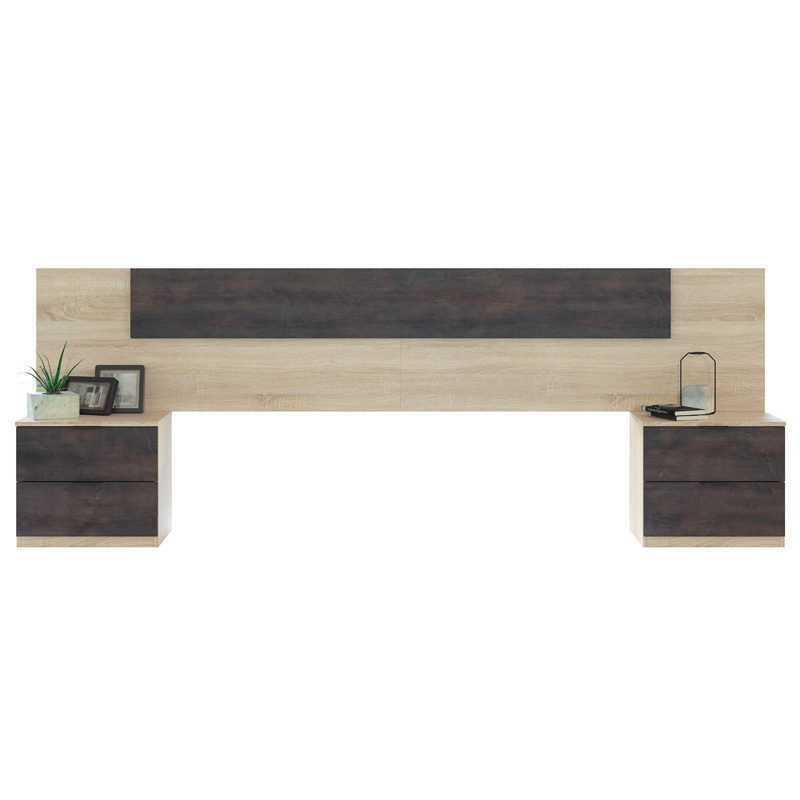 Cabezal Cama Noon Plus con 2 Mesitas 