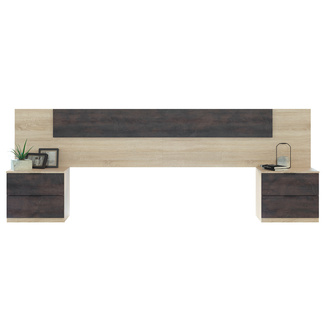 Cabezal Cama Noon Plus con 2 Mesitas 