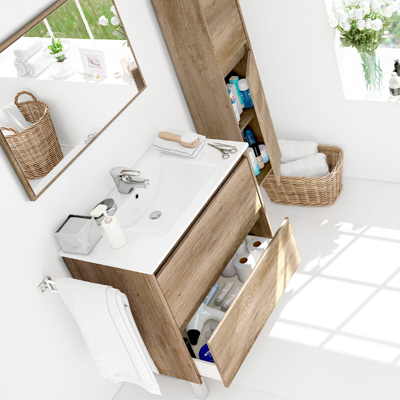 Mueble Baño Dakota 2 Cajones 