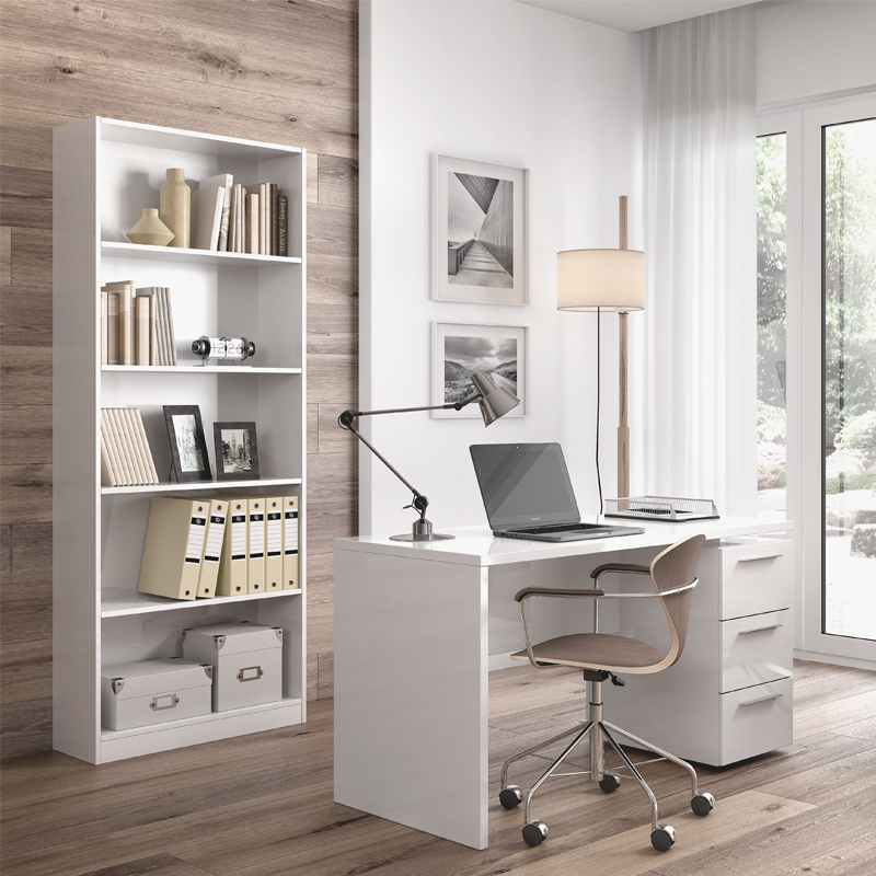 Mesa Escritorio Theon Blanco Artik Buc 3 Cajones 