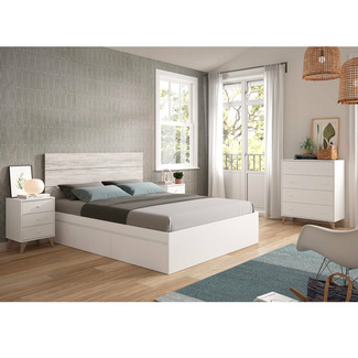 Cabezal Cama Dreams con 2 Mesitas de 3 Cajones