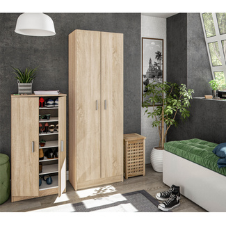Armario Use Multiusos Roble Canadian 2 Puertas con Estantes 