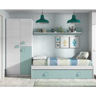 Cama Nido Juvenil Enjoy con Cajón y Estantería