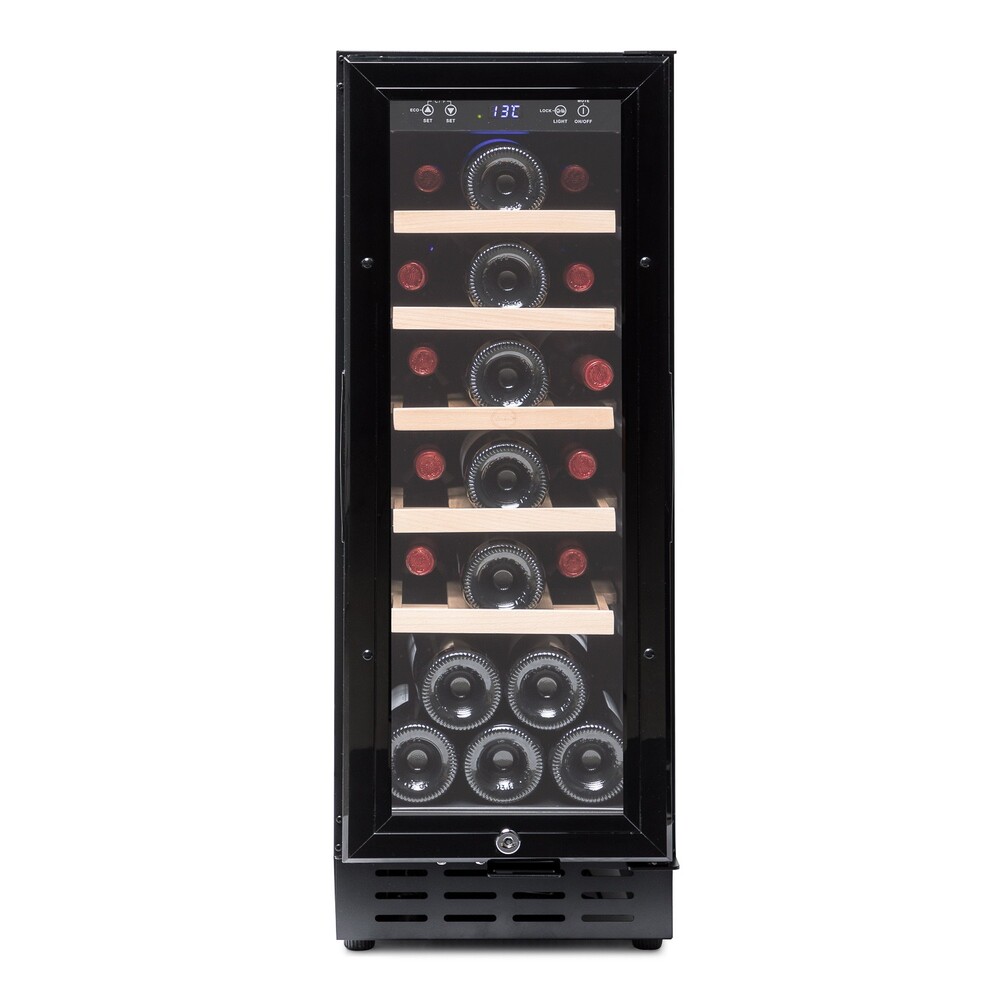 Vinoteca encastrable negra bajo consumo para 20 botellas Vinobox 20 Design