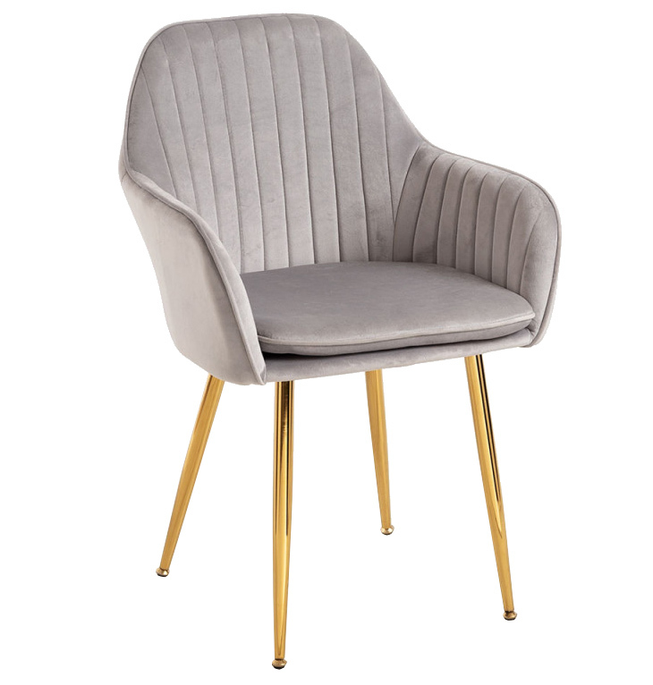 Silla Reby Golden Asiento de Terciopelo 44 x 56 x 87 cm 