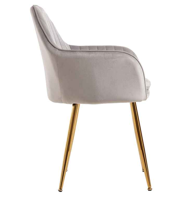Silla Reby Golden Asiento de Terciopelo 44 x 56 x 87 cm 