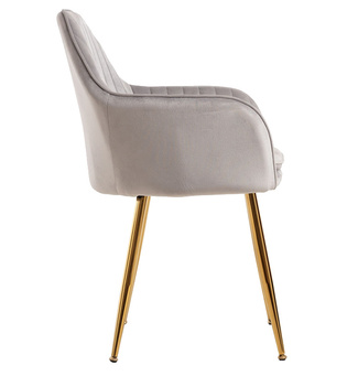 Silla Reby Golden Asiento de Terciopelo 44 x 56 x 87 cm 