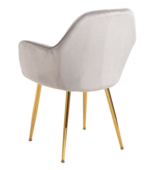 Silla Reby Golden Asiento de Terciopelo 44 x 56 x 87 cm 