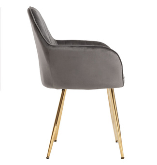 Silla Reby Golden Asiento de Terciopelo 44 x 56 x 87 cm 