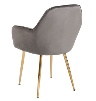 Silla Reby Golden Asiento de Terciopelo 44 x 56 x 87 cm 