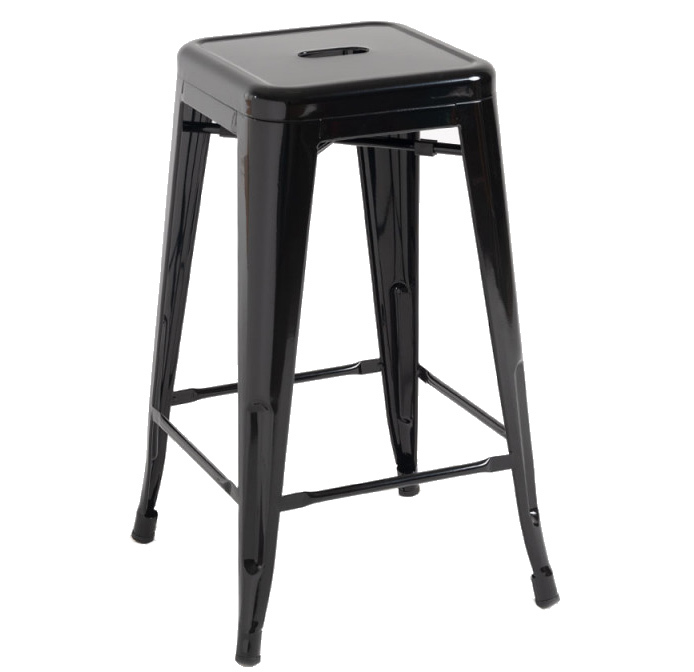 Taburete Industrial Meyer en Acero 40 x 40 x 65 cm