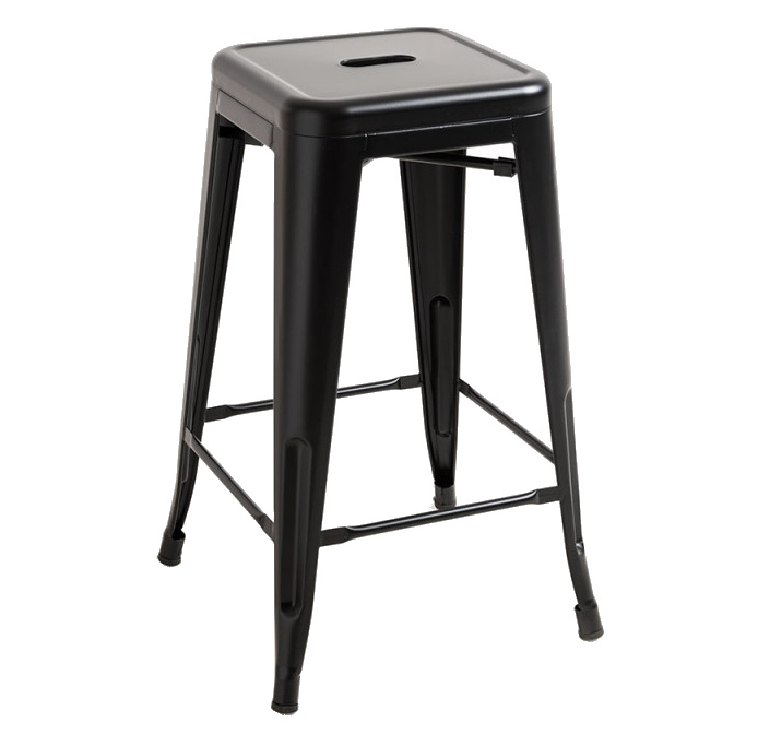 Taburete Industrial Meyer en Acero 40 x 40 x 65 cm