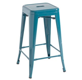Taburete Industrial Meyer en Acero 40 x 40 x 65 cm
