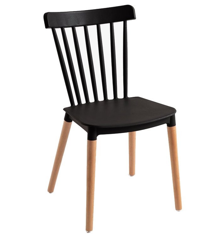 Silla Sansa en Haya y Polipropileno 54 x 44 x 82 cm