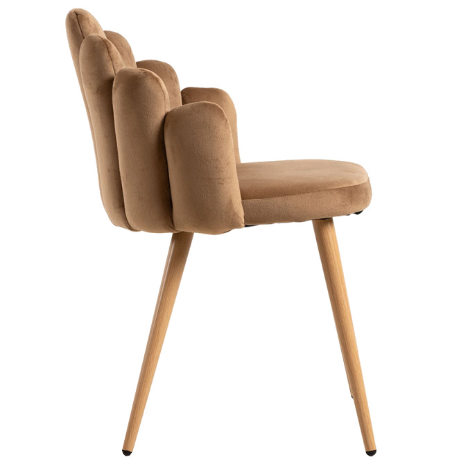 Silla Hanpe Tapizado de Terciopelo 42 x 48 x 77 cm