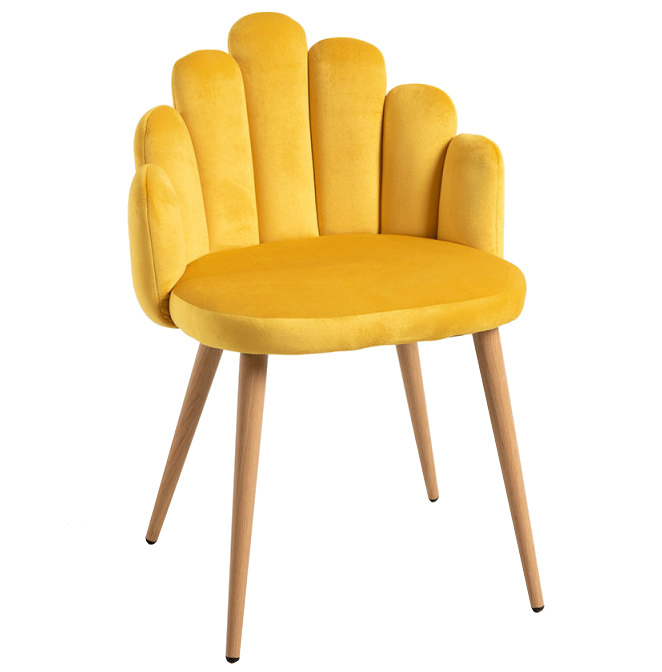 Silla Hanpe Tapizado de Terciopelo 42 x 48 x 77 cm