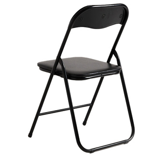 Silla Plegable Lion One de Polipiel Blanco 47 x 44 x 79 cm