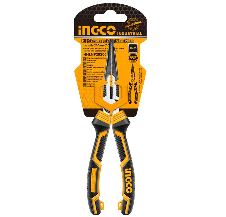 Alicate Boca Semiredonda Larga 200mm Mango Fibra Ref.HHLNP28200 