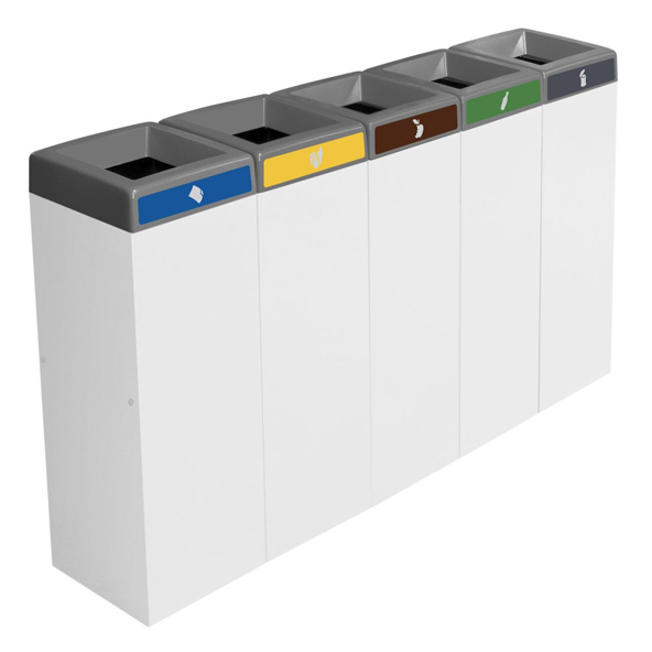 Papelera Galvanizada Calpe 45 litros 