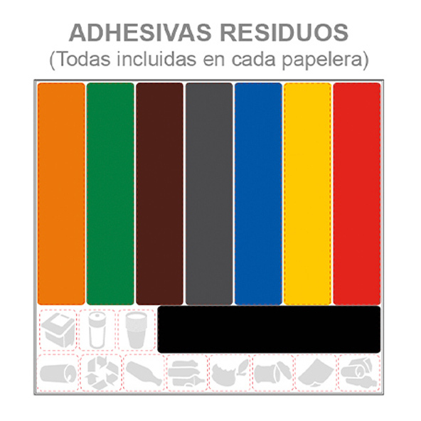 Papelera Galvanizada Calpe 45 litros 