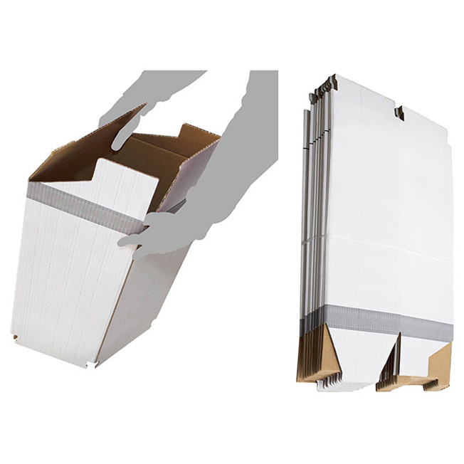 Papelera Dénia Plegable de Cartón 45 Litros 