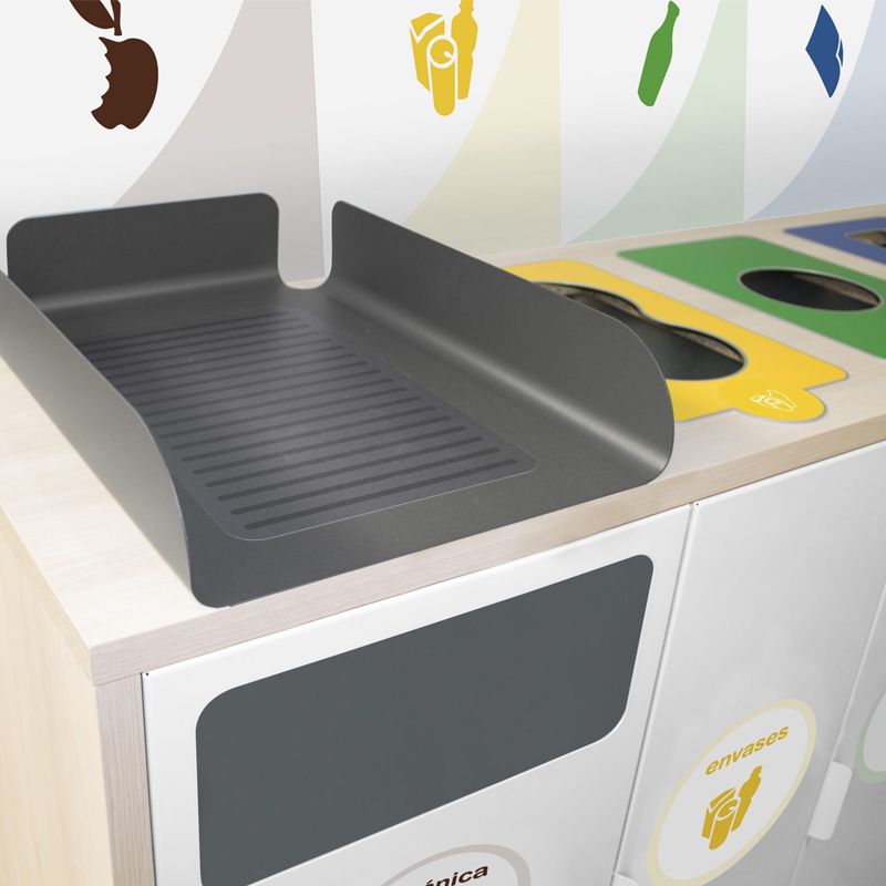 Mueble Papelera Recogida Selectiva Mallorca 5 Residuos 