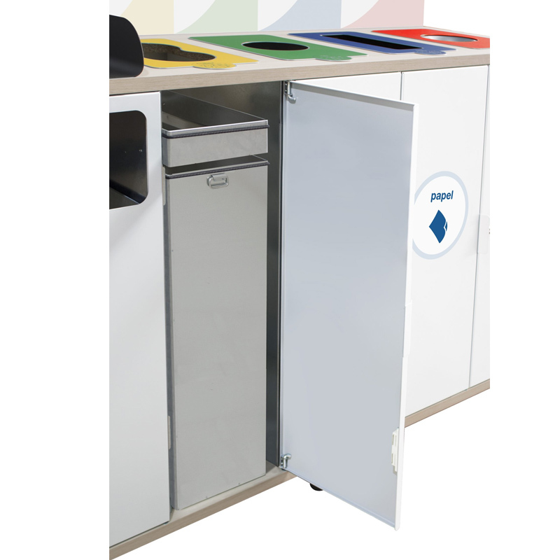 Mueble Papelera Recogida Selectiva Mallorca 5 Residuos 
