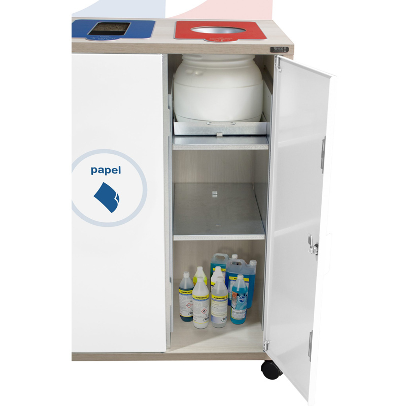 Mueble Papelera Recogida Selectiva Mallorca 5 Residuos 