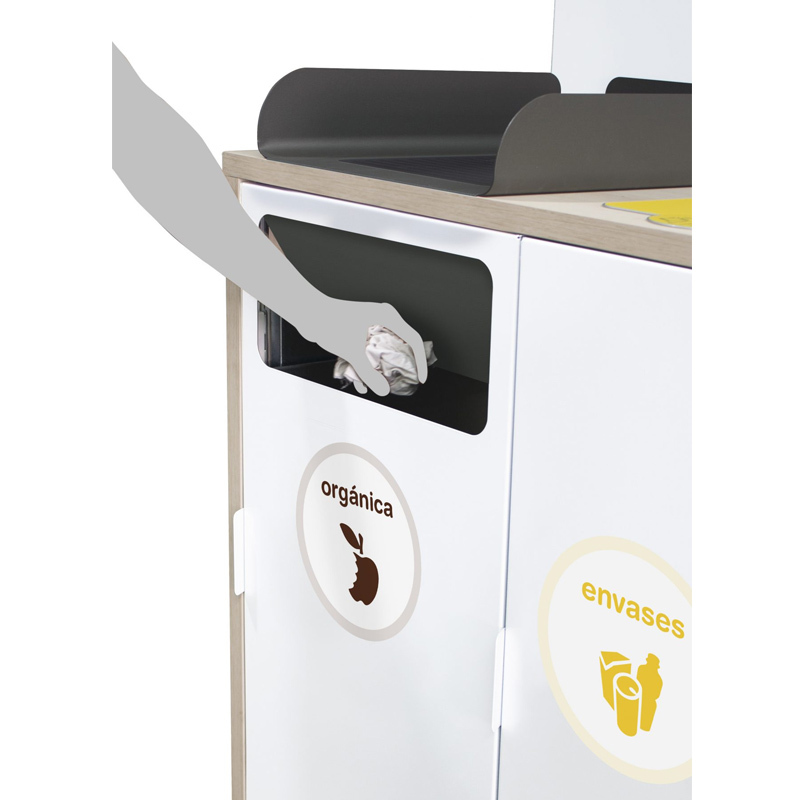 Mueble Papelera Recogida Selectiva Mallorca 5 Residuos 