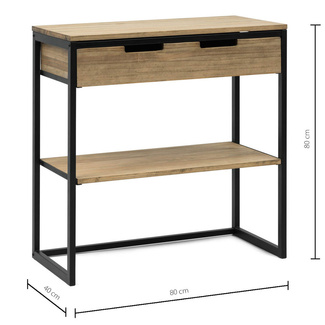 Mueble Multiusos ECO Industrial Cajón Superior y Estante Medio 