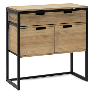 Mueble Multiusos Industrial Ecológico Cajón Superior y Cajón con Puertas