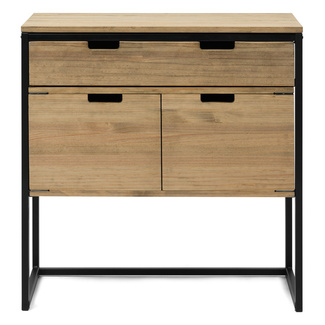 Mueble Multiusos Industrial Ecológico Cajón Superior y Cajón con Puertas