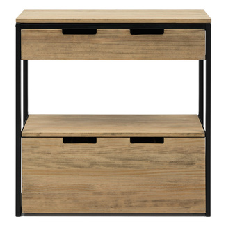 Mueble Multiusos ECO Industrial Cajón Superior Estante y Cajón Inferior 