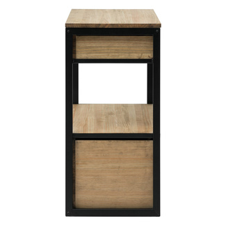Mueble Multiusos ECO Industrial Cajón Superior Estante y Cajón Inferior 