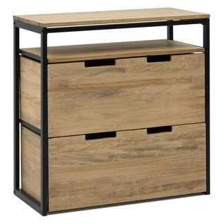 Mueble Multiusos ECO Industrial Estante Cajón Medio y Cajón Inferior