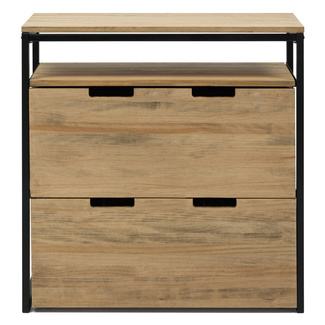 Mueble Multiusos ECO Industrial Estante Cajón Medio y Cajón Inferior