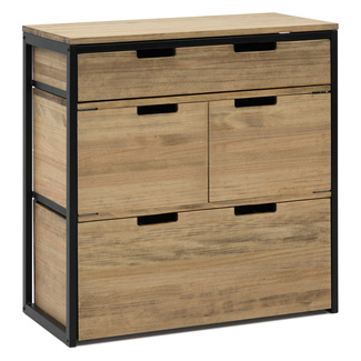 Mueble Multiusos ECO Industrial Cajón Superior y Cajón con Puertas