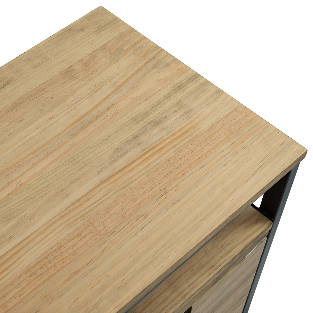 Mueble Multiusos ECO Industrial Cajón Superior y Cajón con Puertas