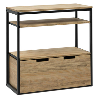 Mueble Multiusos ECO Industrial Estantes y Cajón Inferior 